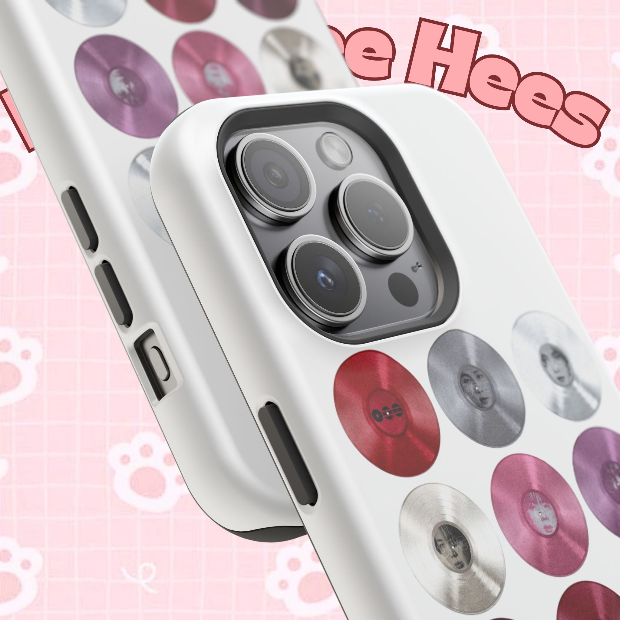 Printify BTS Arirang vinyl record grid phone case featuring impact-resistant design with BTS fan merchandise artwork.