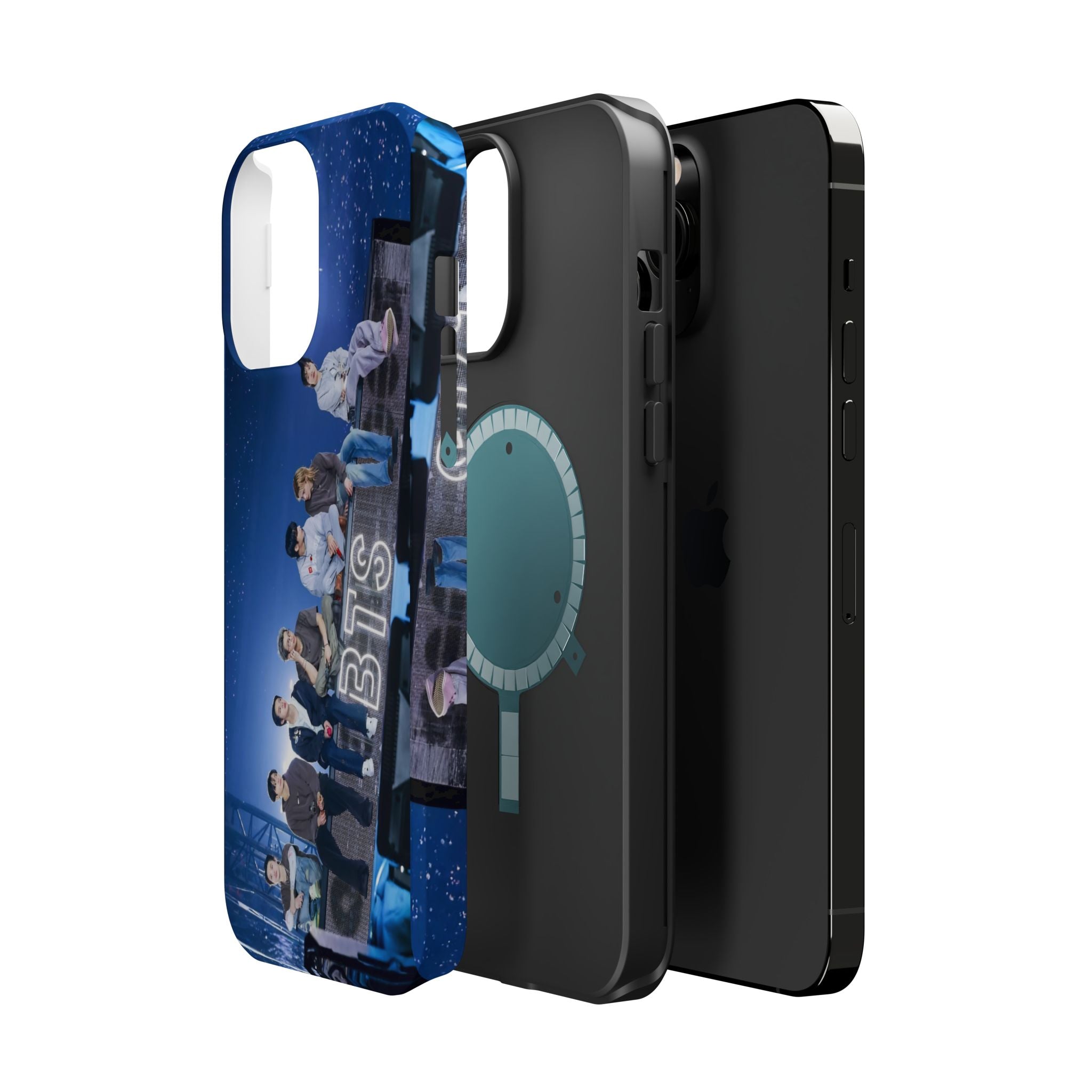 Impact-resistant BTS Bangtan World Tour Arirang phone case for iPhone 17 and Samsung Galaxy S26 Ultra, featuring tour-themed design.