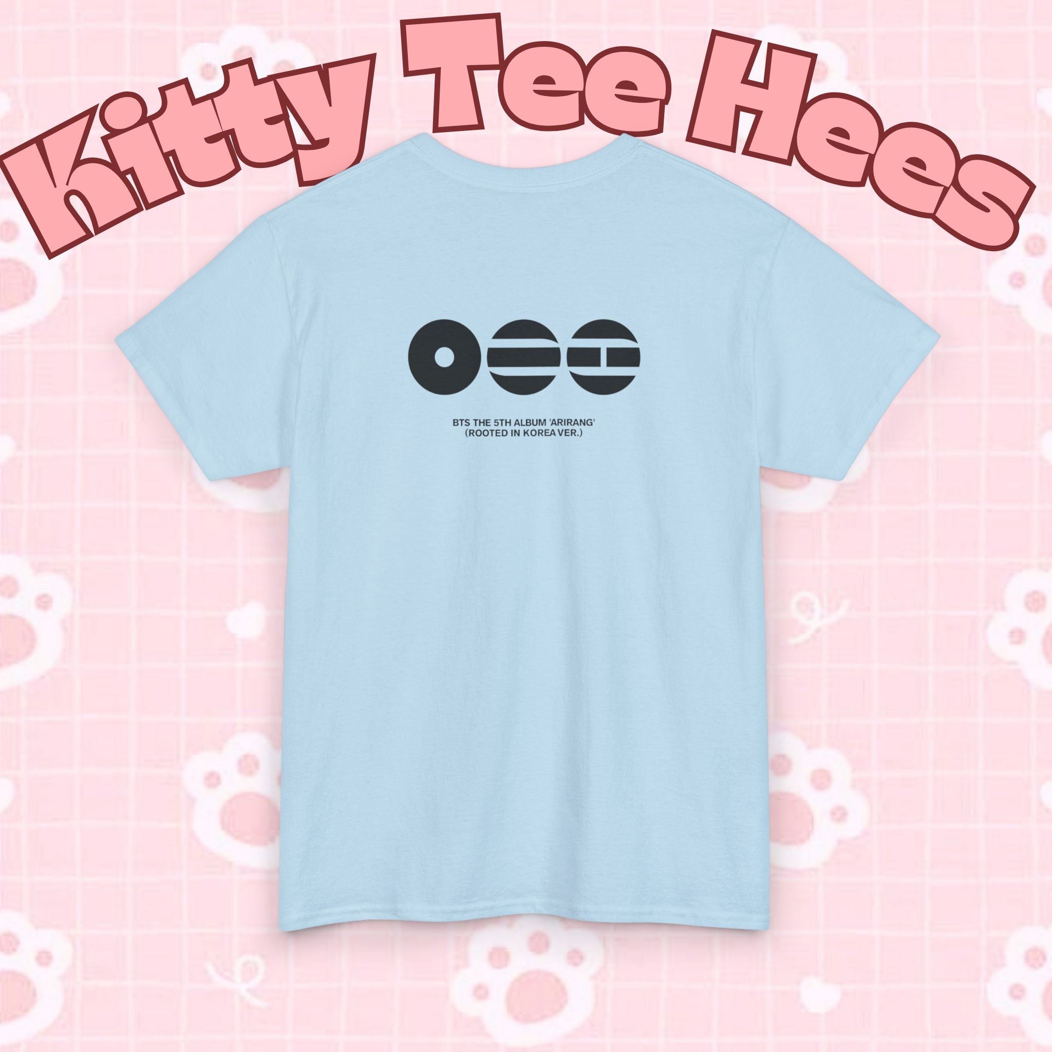 K-Pop inspired BTS concert T-Shirt featuring Bangtan graphic design, casual fit, short sleeves, and vibrant print.