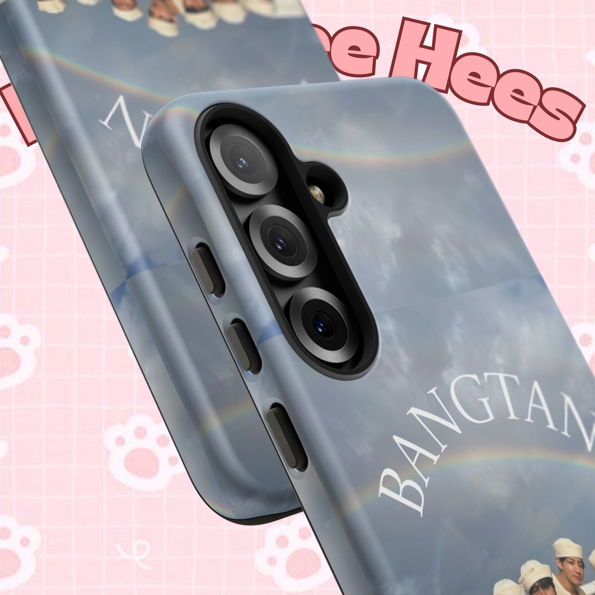 Cute Sailor BTS Swim phone case for iPhone and Samsung, featuring colorful Bangtan Sailor design from Printify.