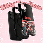 Custom BTS Bangtan phone case featuring fan-made K-Pop boy band design, impact-resistant Printify phone cover with concert-themed artwork.
