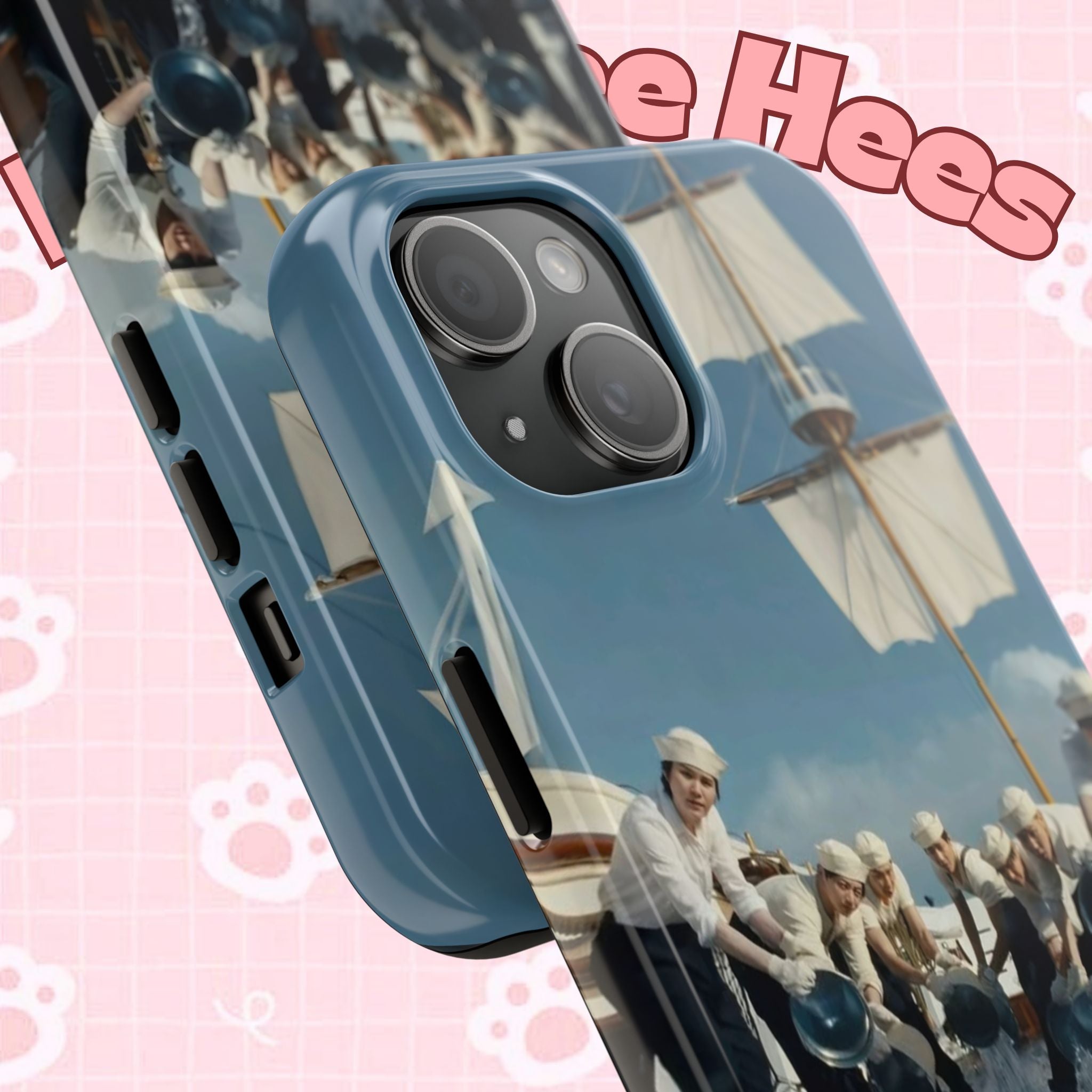 Cute BTS Sailor phone case featuring K-pop design with Arirang and concert-themed artwork for stylish BTS fans.
