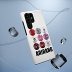 Printify Bangtan Arirang BTS vinyl record grid phone case with impact-resistant design, featuring fan merch-inspired artwork.
