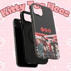 Custom BTS Bangtan Sonyeondan phone case by Printify featuring fan-made K-Pop boy band photo, impact-resistant design for smartphones.