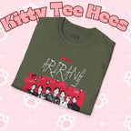 Arirang2026 BTS concert T-shirt featuring band photo, K-pop merch, unisex printed tee by Printify, casual band fan apparel.