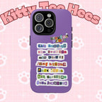 Printify BTS member names phone case featuring Jungkook, Jimin, and Rap Monster for iPhone 17, with a tough protective design.
