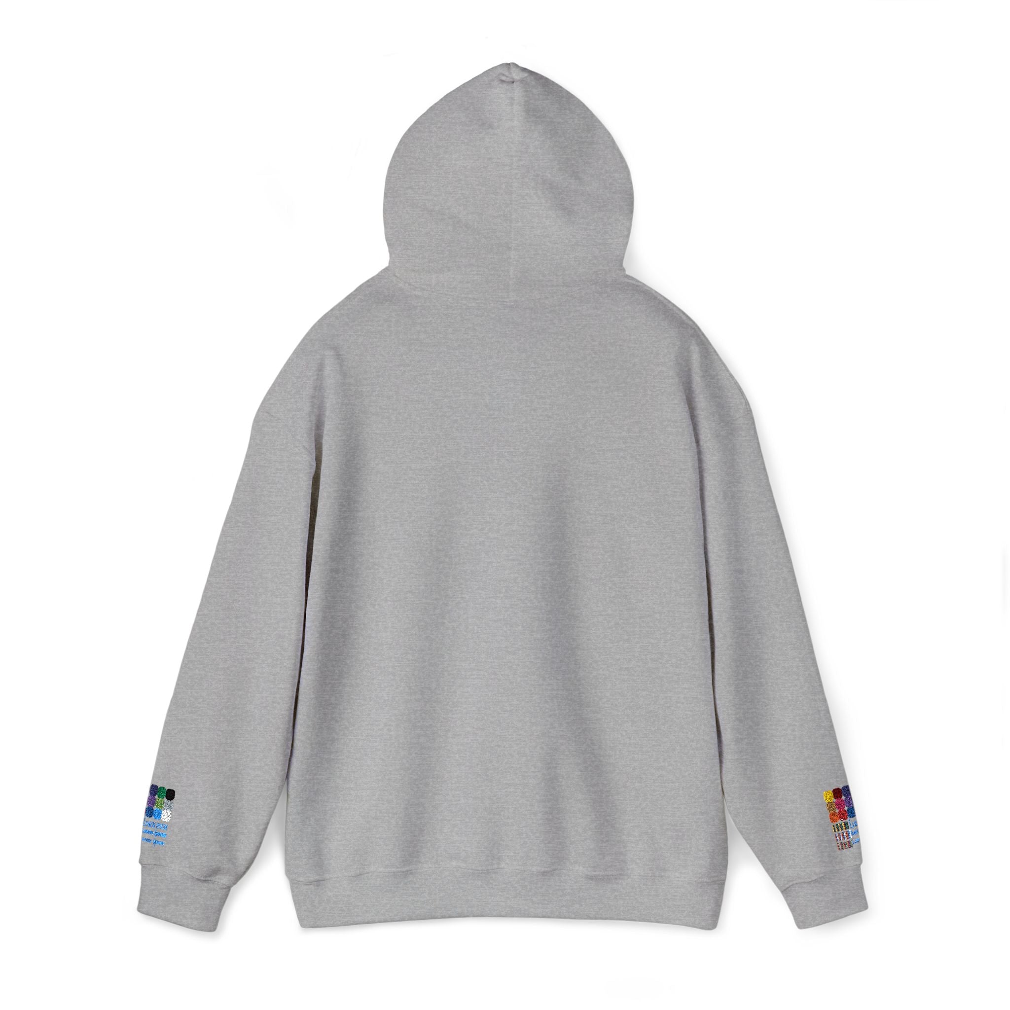 Unisex BTS No.29 sweater hoodie with Arriang BTS concert design, heavy blend fabric, front view, printed by Printify