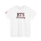 Korean Hangul BTS Arirang T-Shirt by Printify featuring BTS world tour and comeback design, casual concert fit for fans