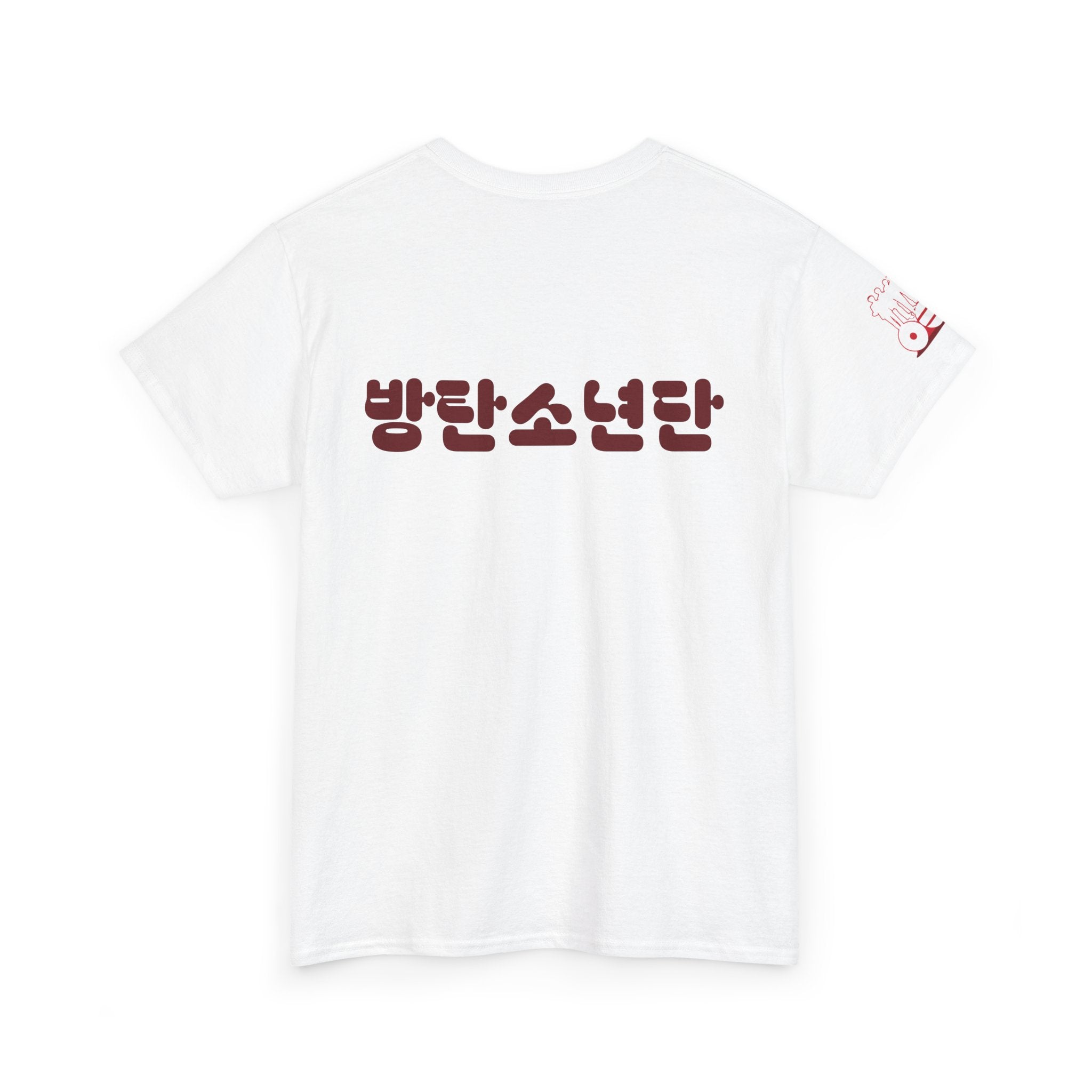 BTS Arirang T-Shirt by Printify featuring Korean Hangul design, perfect for BTS world tour and concert fans.