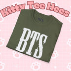 Printify BTS classic T-shirt featuring a simple outline design of Bangtan Boys, perfect for K-pop fans and casual wear.