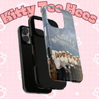 Cute Bangtan Sailor BTS Swim phone case for iPhone and Samsung, featuring sailor-themed design by Printify.