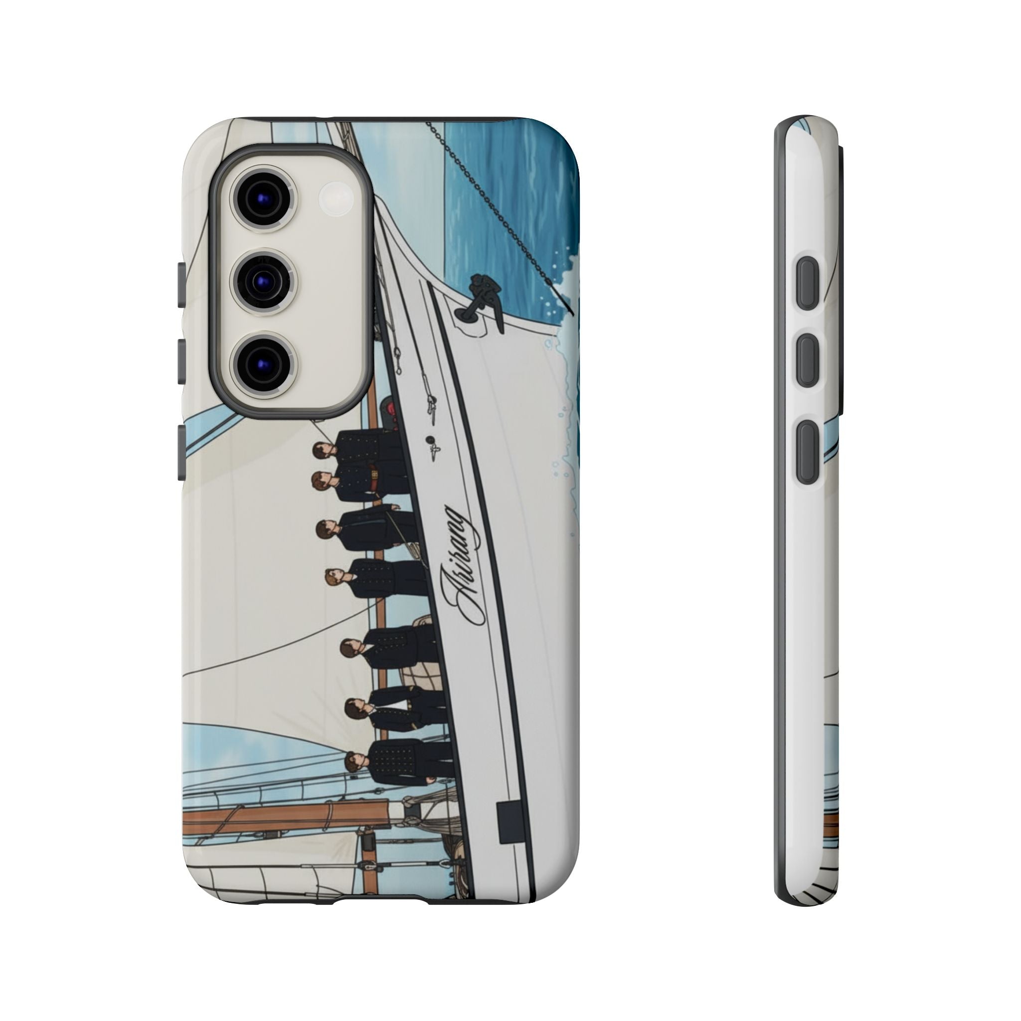 Printify BTS Arirang swim phone case for iPhone 17 and Samsung, tough Bangtan concert phone case with vibrant design