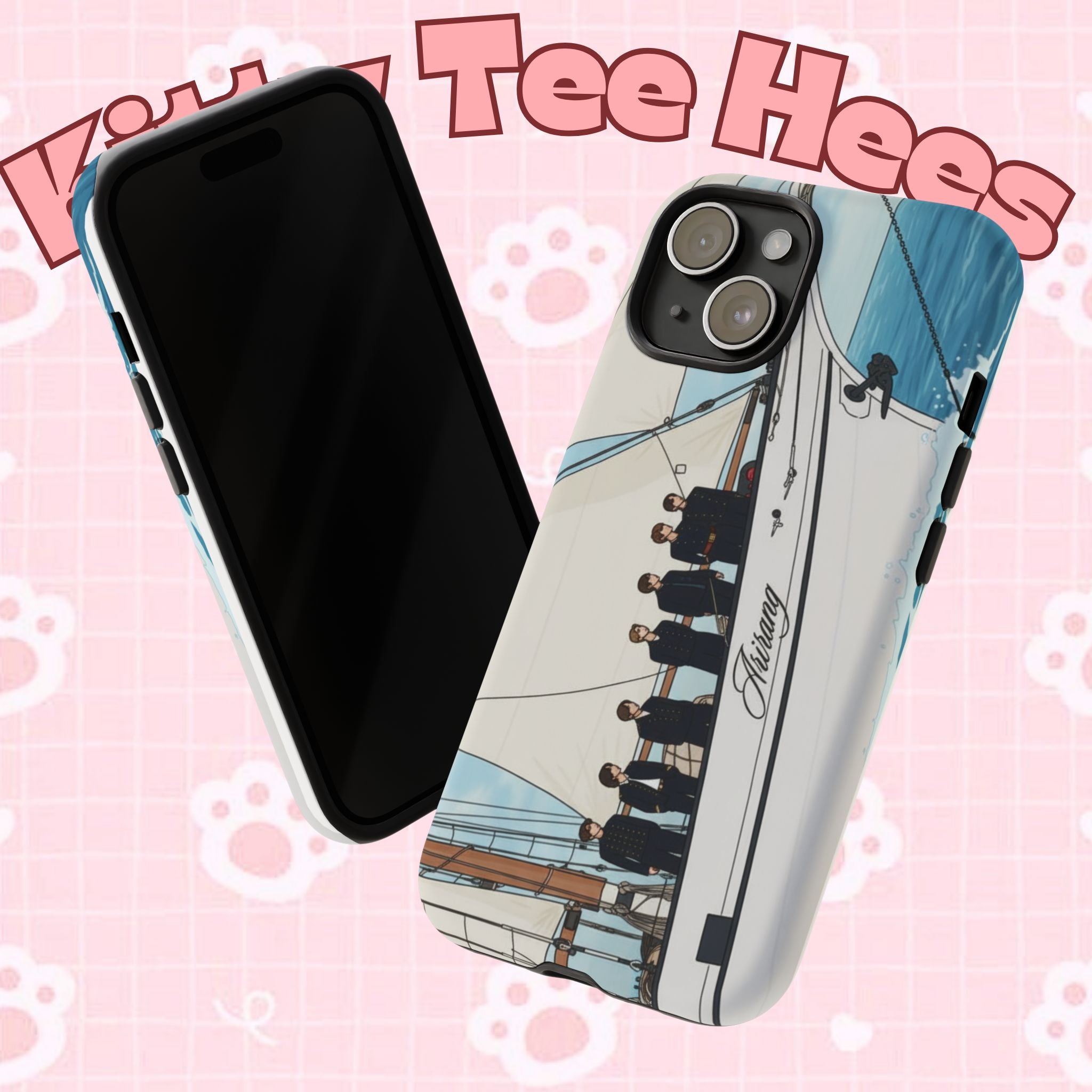 Printify BTS Swim phone case for iPhone 17 and Samsung, featuring Bangtan concert design and durable Tough Case protection.