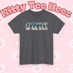 Printify BTS swim graphic T-shirt featuring a pool design and "I could spend a lifetime watching you swim" slogan on the back.