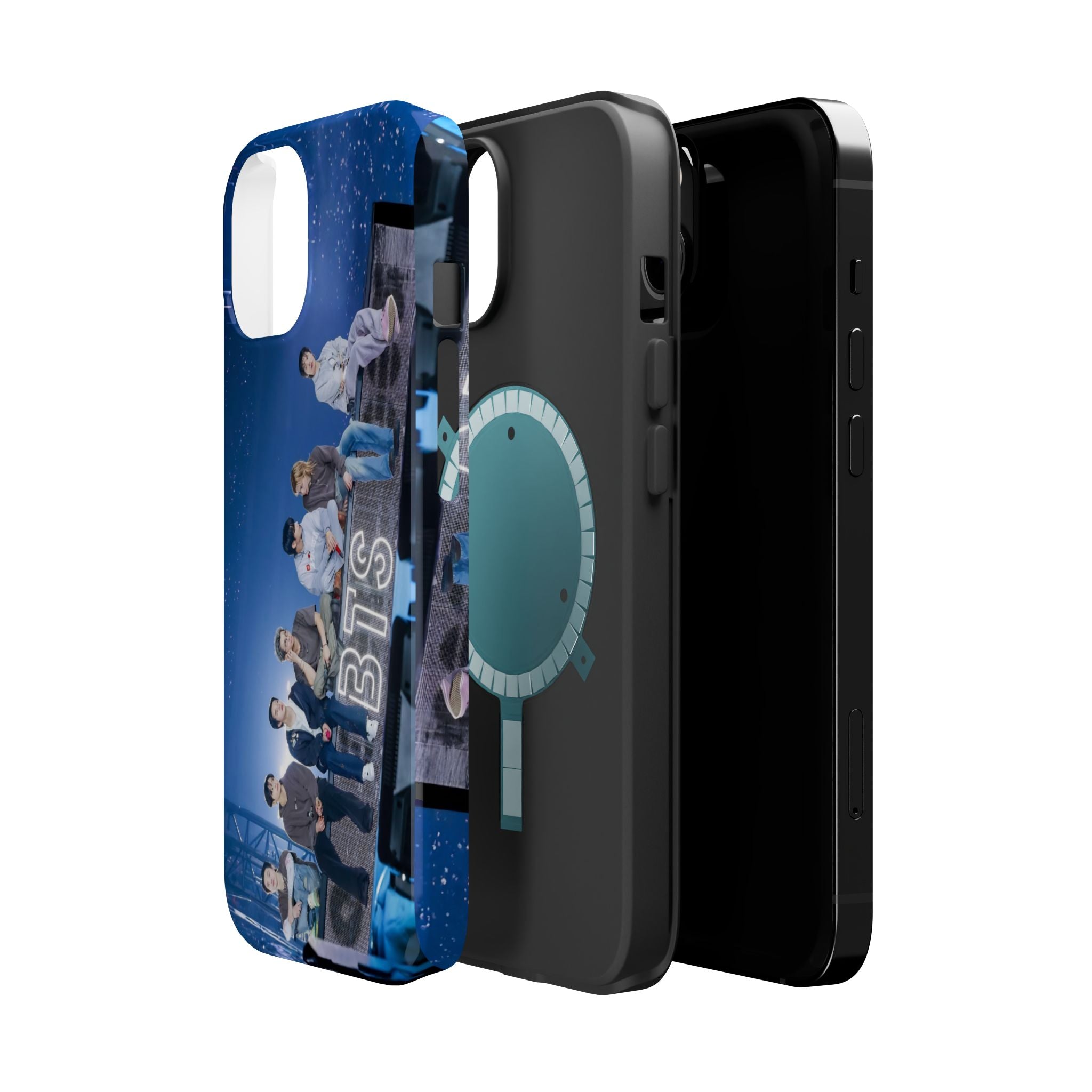 Impact-resistant BTS Bangtan World Tour Arirang phone case for iPhone 17 and Samsung Galaxy S26 Ultra by Printify, featuring tour design.