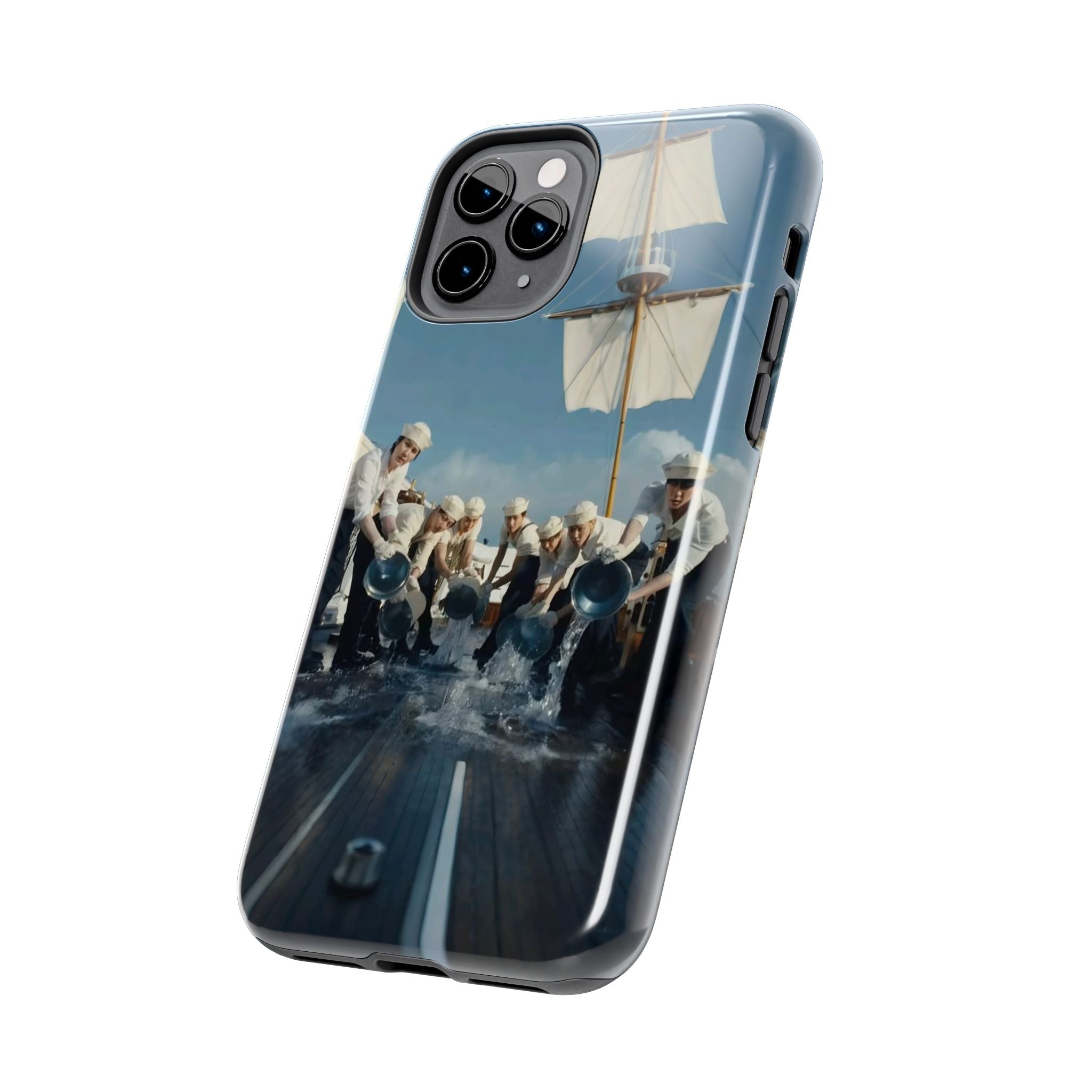 Cute Sailor BTS phone case featuring K-pop design with BTS Arirang logo, perfect for BTS fans and concert enthusiasts.