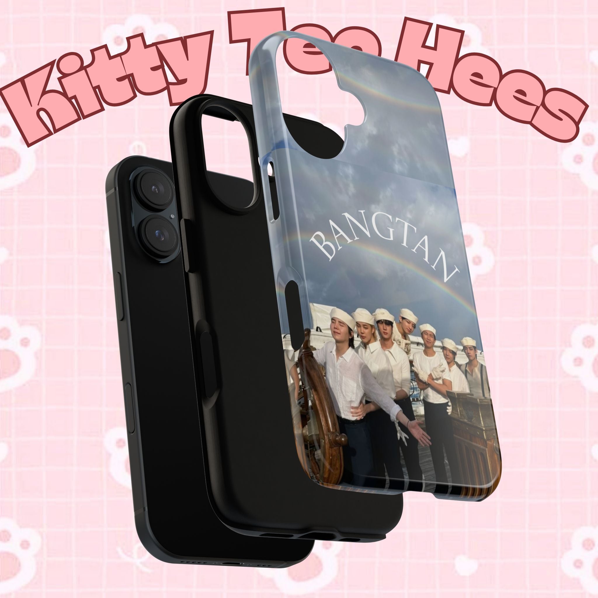 Cute Sailor BTS Swim phone case for iPhone and Samsung featuring Bangtan Sailor Arirang design by Printify.