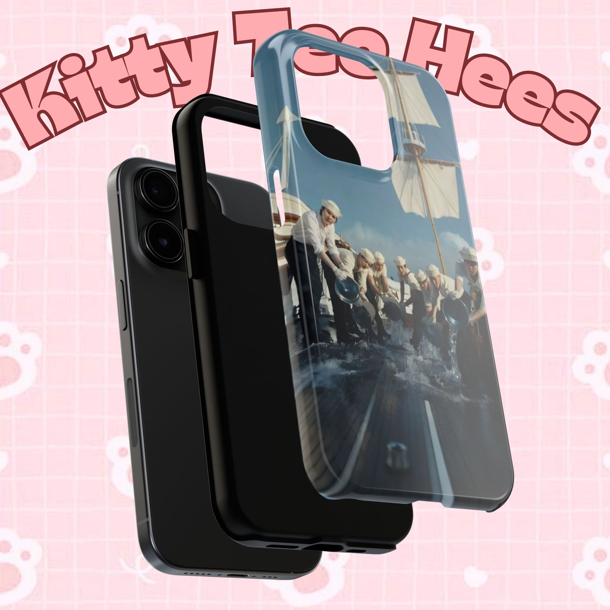 Cute Sailor BTS phone case featuring K-pop BTS Arirang design, perfect for fans and concert enthusiasts.