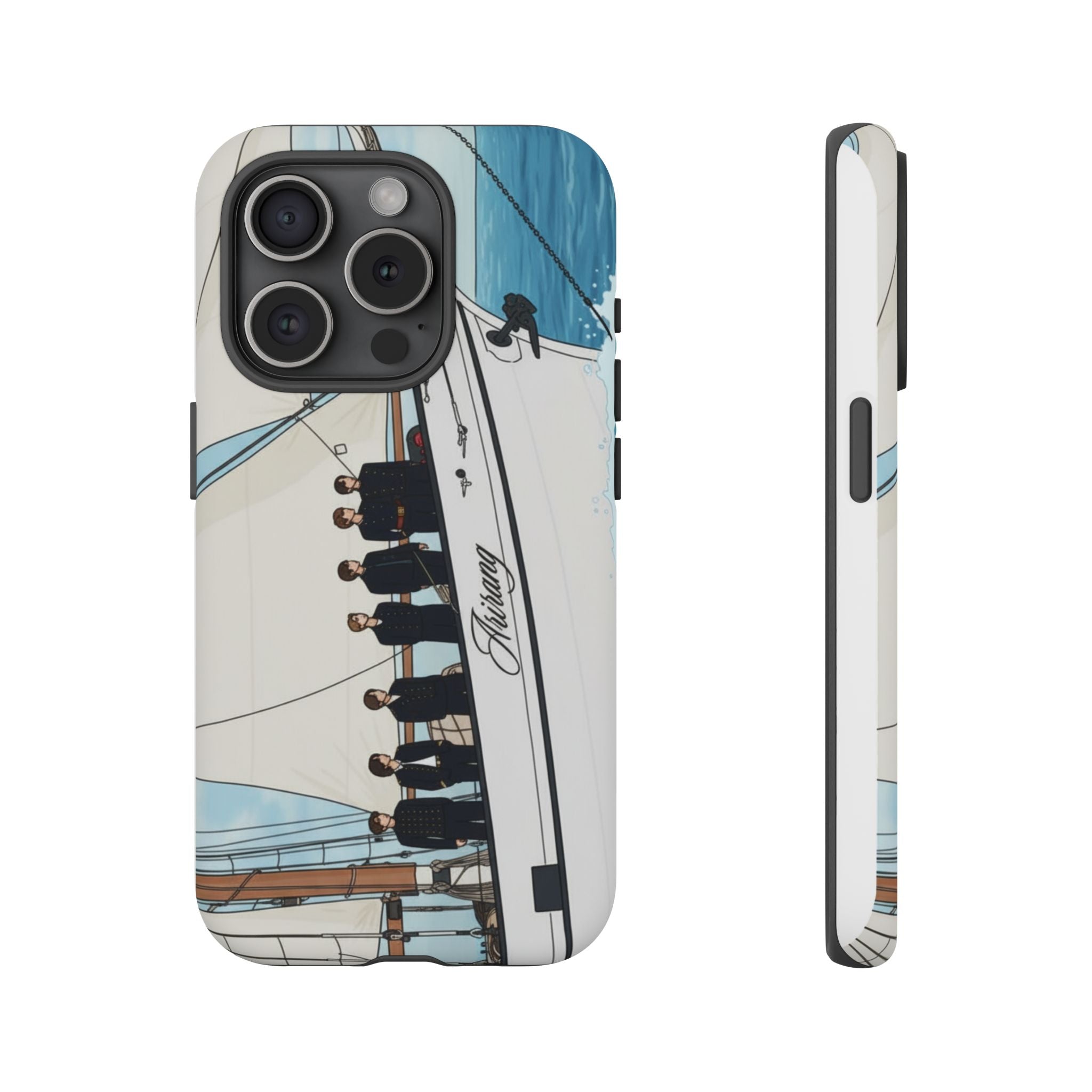 Printify BTS Arirang swim phone case for iPhone 17 and Samsung, durable concert-themed tough phone case with Bangtan design.