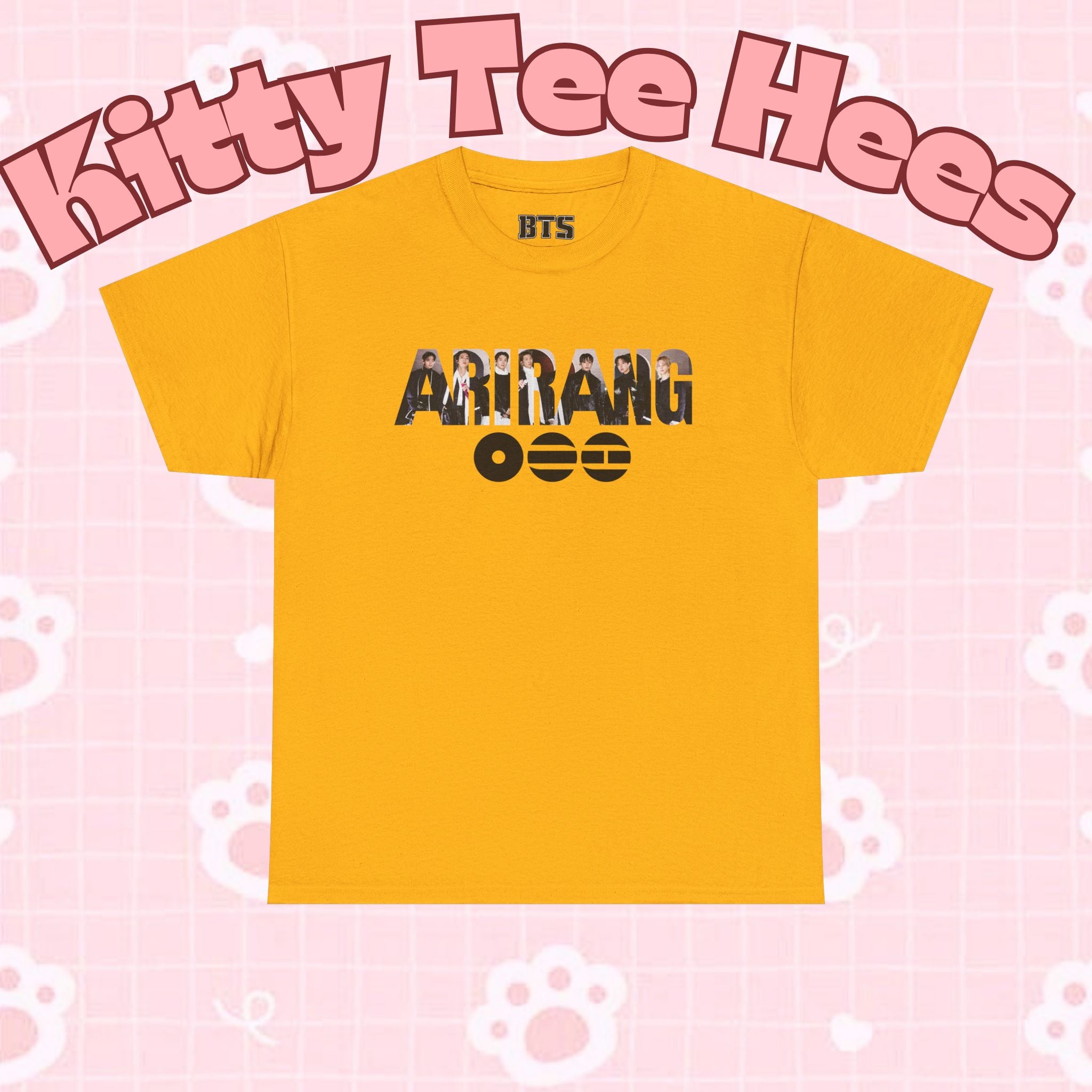 K-Pop inspired BTS concert T-shirt featuring Bangtan graphic design, ideal for fans attending BTS world tour events.