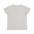 Women’s BTS Sailboat Script Logo T-shirt by Printify, featuring a cotton fabric and BTS concert-inspired design.