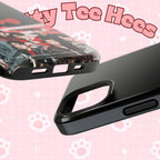 K-Pop BTS Bangtan phone case with fanmade BTS concert design, impact-resistant, printed by Printify for fans of the boy band.