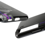 Dark Bangtan BTS phone case featuring Kim Taehyung (V) design for iPhone and Samsung, made by Printify.