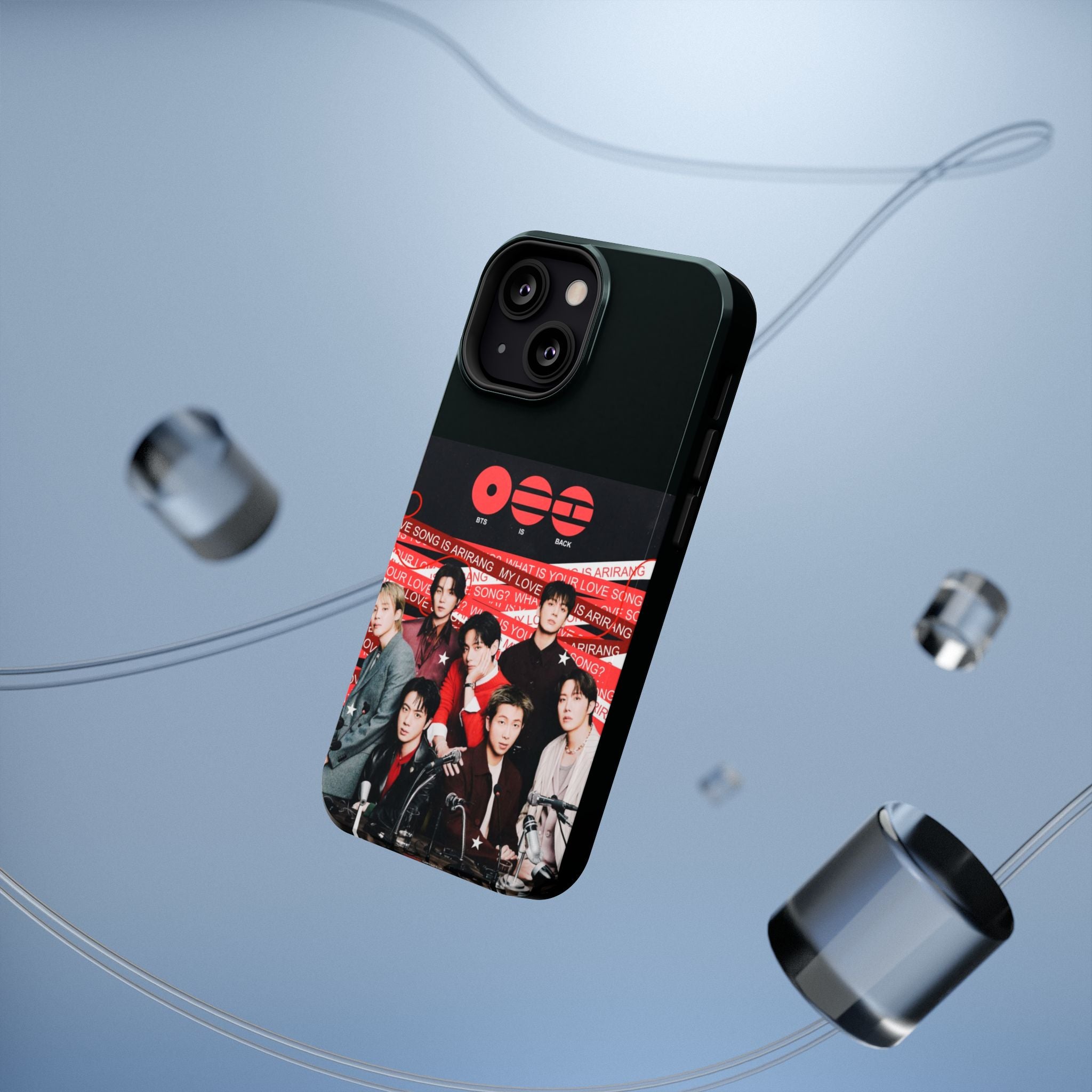 K-Pop BTS Arirang phone case by Printify with Bangtan concert design, impact-resistant protection for smartphone.