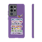BTS member names phone case featuring Jungkook, Jimin, and Rap Monster for iPhone 17, with a tough protective design.