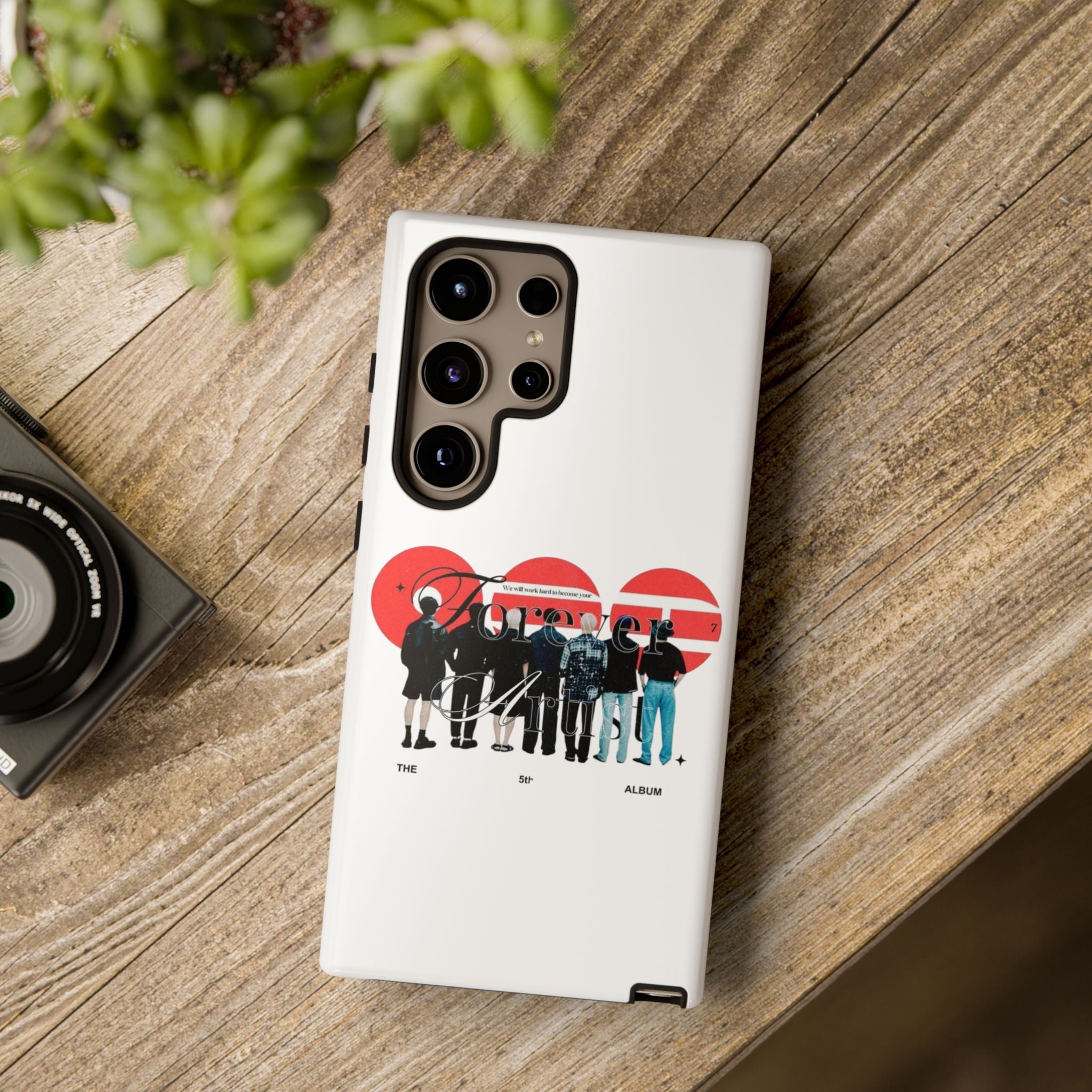 BTS Concert Phone Case with 'Bangtan Arirang' design for iPhone and Samsung smartphones, featuring K-Pop band artwork.