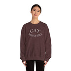 Printify cat mom sweatshirt featuring a cute animal print and cozy design, perfect for feline pet lovers and cat owners.