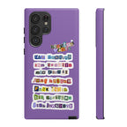 Printify BTS phone case featuring Jungkook, Jimin, and RM for iPhone 17, with tough protective design and colorful character graphics.