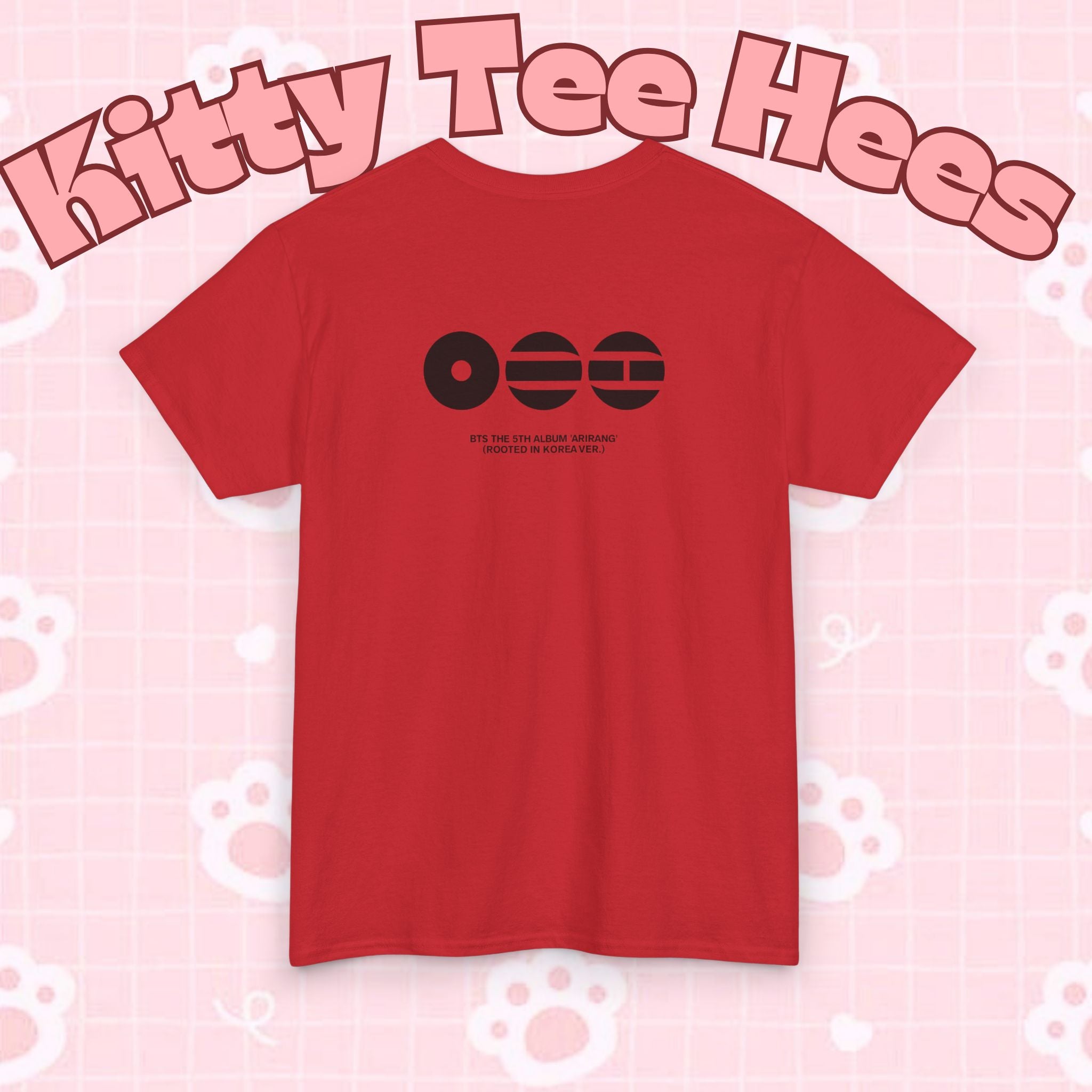 K-Pop inspired BTS concert T-shirt featuring Bangtan Boys graphic design, perfect for BTS world tour fans.