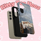 Cute Sailor BTS Swim phone case for iPhone and Samsung, featuring colorful Bangtan Sailor design by Printify.