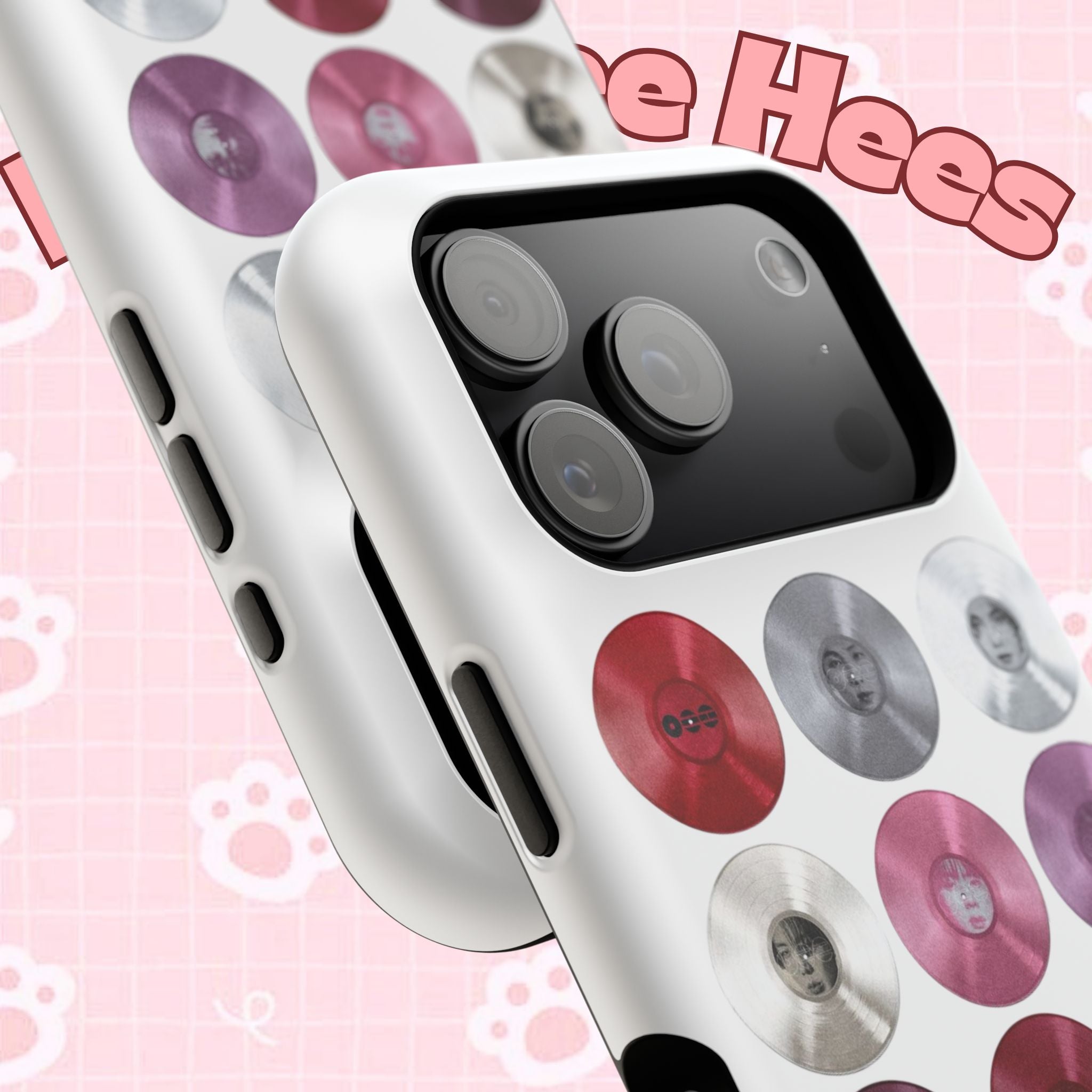 Printify BTS Arirang vinyl record grid phone case featuring impact-resistant design with cool BTS fan merch artwork.