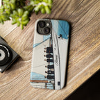 Printify BTS Swim phone case for iPhone 17 and Samsung, durable concert-themed Bangtan phone case with BTS logo design.