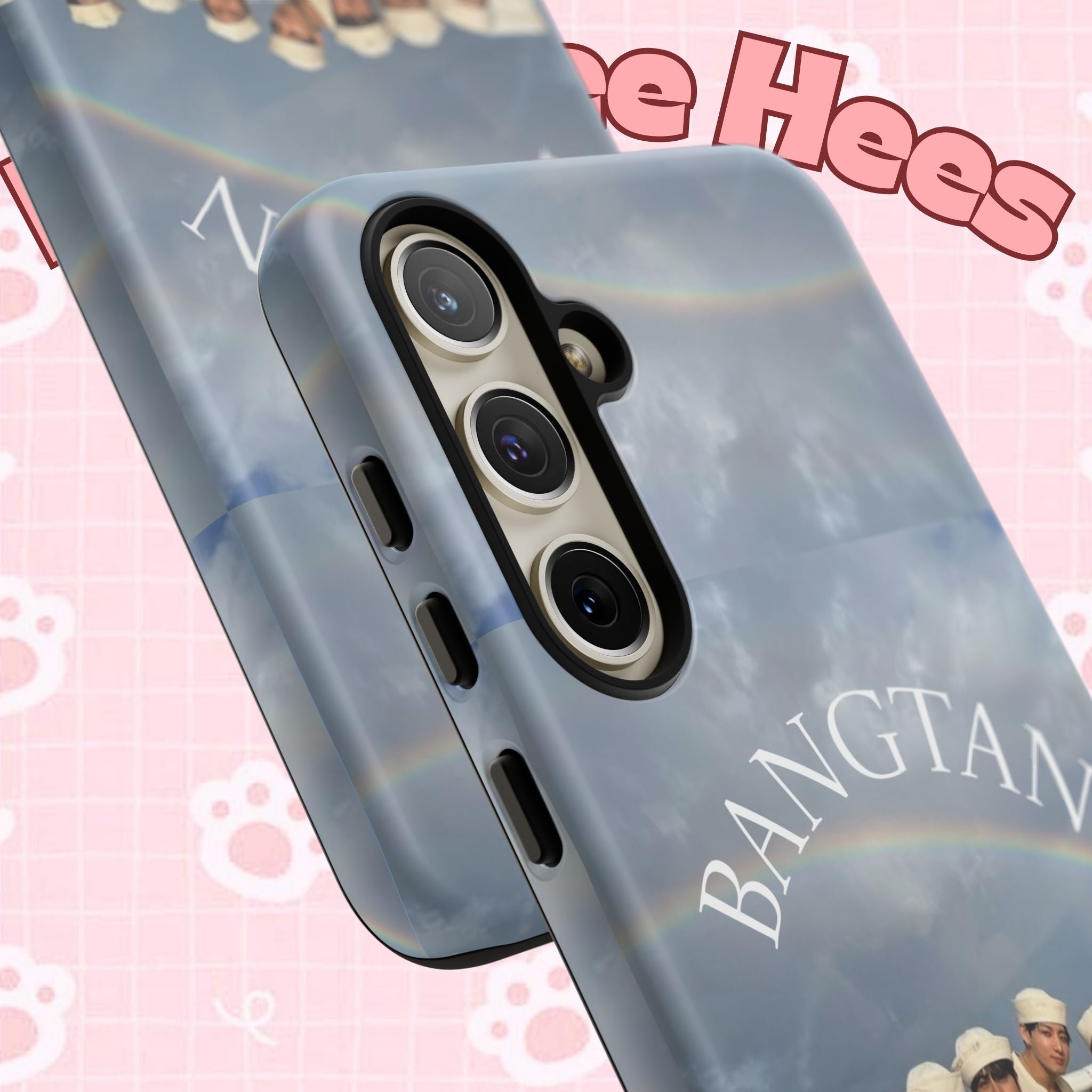 Cute Sailor BTS Swim phone case for iPhone and Samsung, featuring Bangtan Sailor design by Printify.