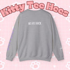 Lavender BTS logo Arirang crewneck sweatshirt featuring K-pop band print and comeback design, casual concert sweater by Printify