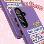 BTS member names phone case featuring Jungkook, Jimin, and Rap Monster for iPhone 17, with a tough protective design.