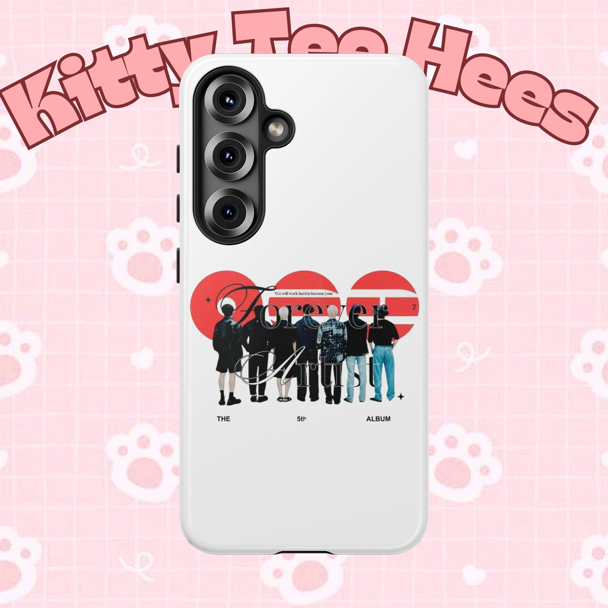 BTS Concert Phone Case with 'Bangtan Arirang' design for iPhone and Samsung, featuring K-Pop themed artwork on a Printify case.
