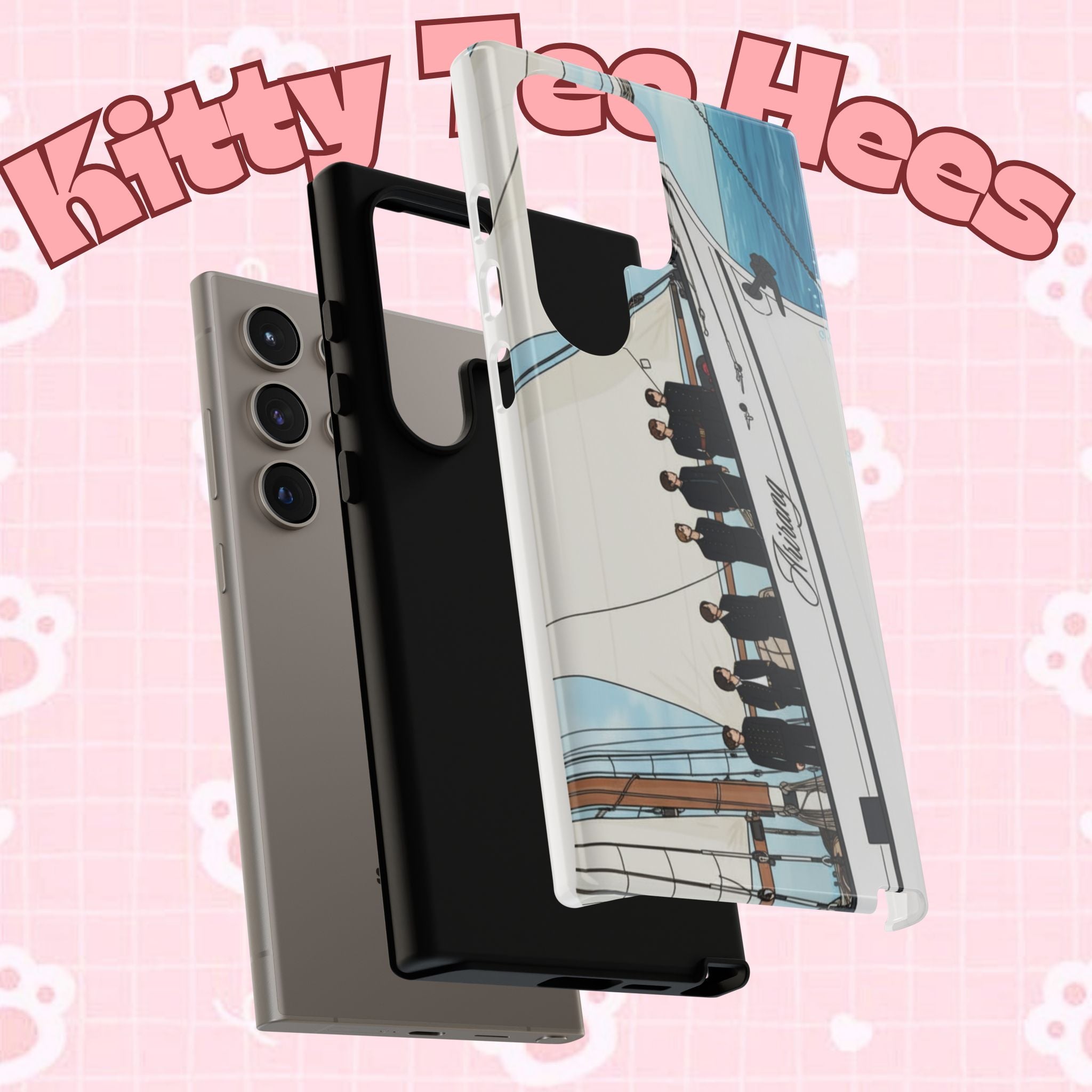 BTS Arirang swim-themed iPhone 17 and Samsung phone case with tough protective design by Printify featuring Bangtan concert graphics.