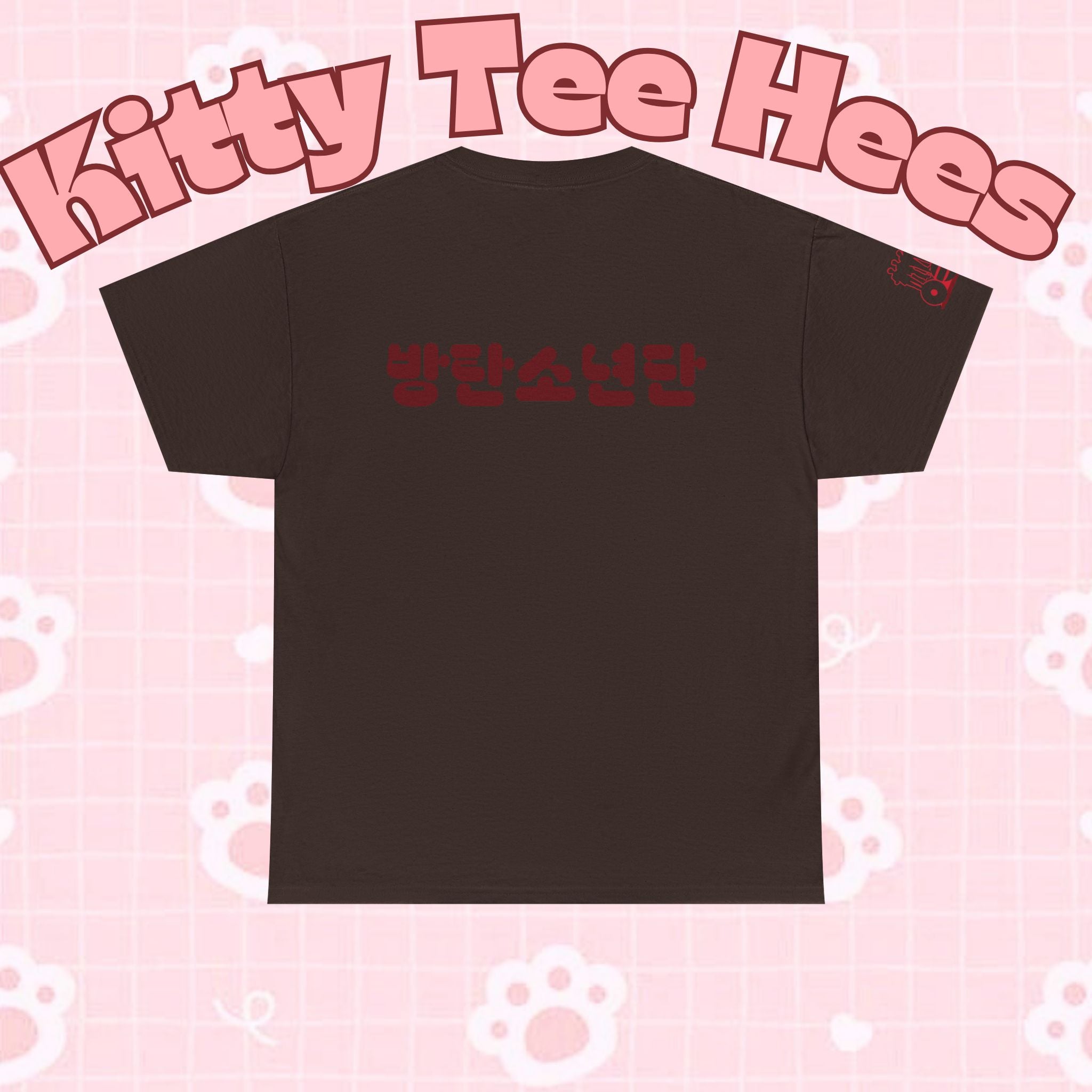 BTS Arirang T-shirt with Korean Hangul design, featuring BTS World Tour Arirang logo, casual concert fit, printed by Printify
