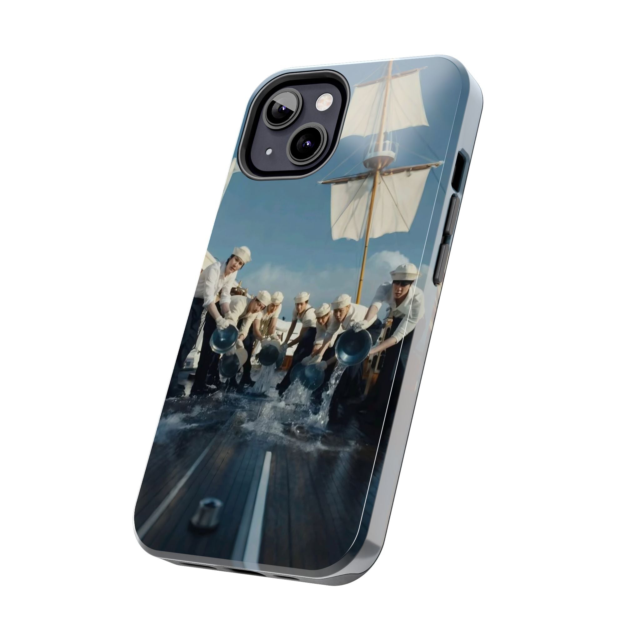 Cute Sailor BTS phone case featuring K-pop BTS Arirang design, perfect for fans and concert-goers, by Printify.