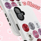 Printify BTS Arirang vinyl record phone case featuring a grid design, impact-resistant material, and cool BTS fan merch style