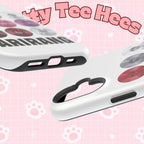 Impact-resistant phone case with BTS Arirang vinyl record grid design, featuring BTS fan merch branding and vibrant artwork.