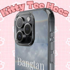 Clear impact-resistant phone case featuring Bangtan Boys K-pop design, made by Printify for a stylish and protective look.