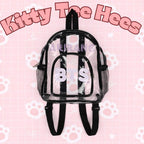 Clear BTS stadium concert backpack by Printify, stadium-approved bag for BTS world tour, designed for concerts with transparent style.