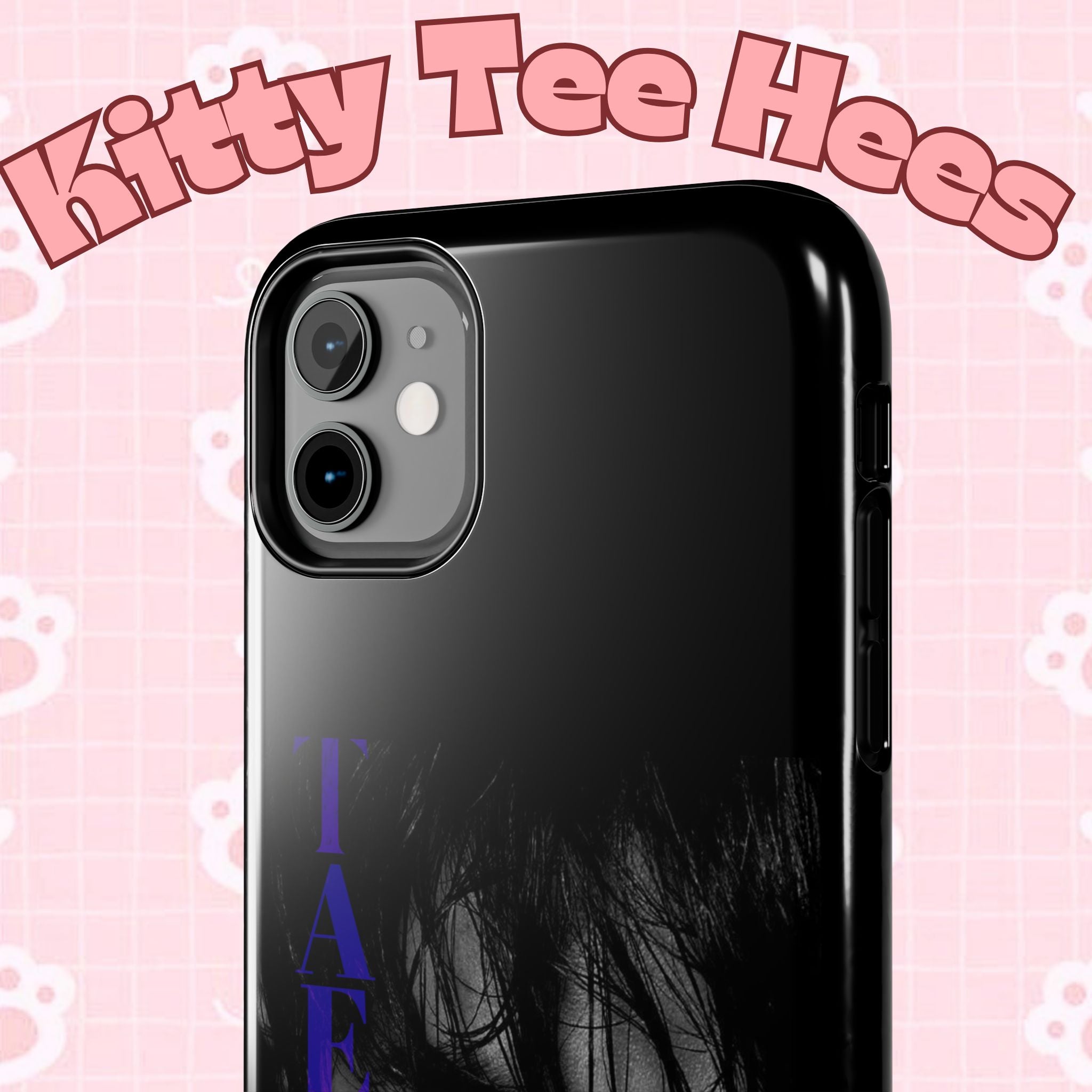 Dark Bangtan BTS Taehyung (V) phone case by Printify featuring Kim Taehyung design for iPhone and Samsung smartphones