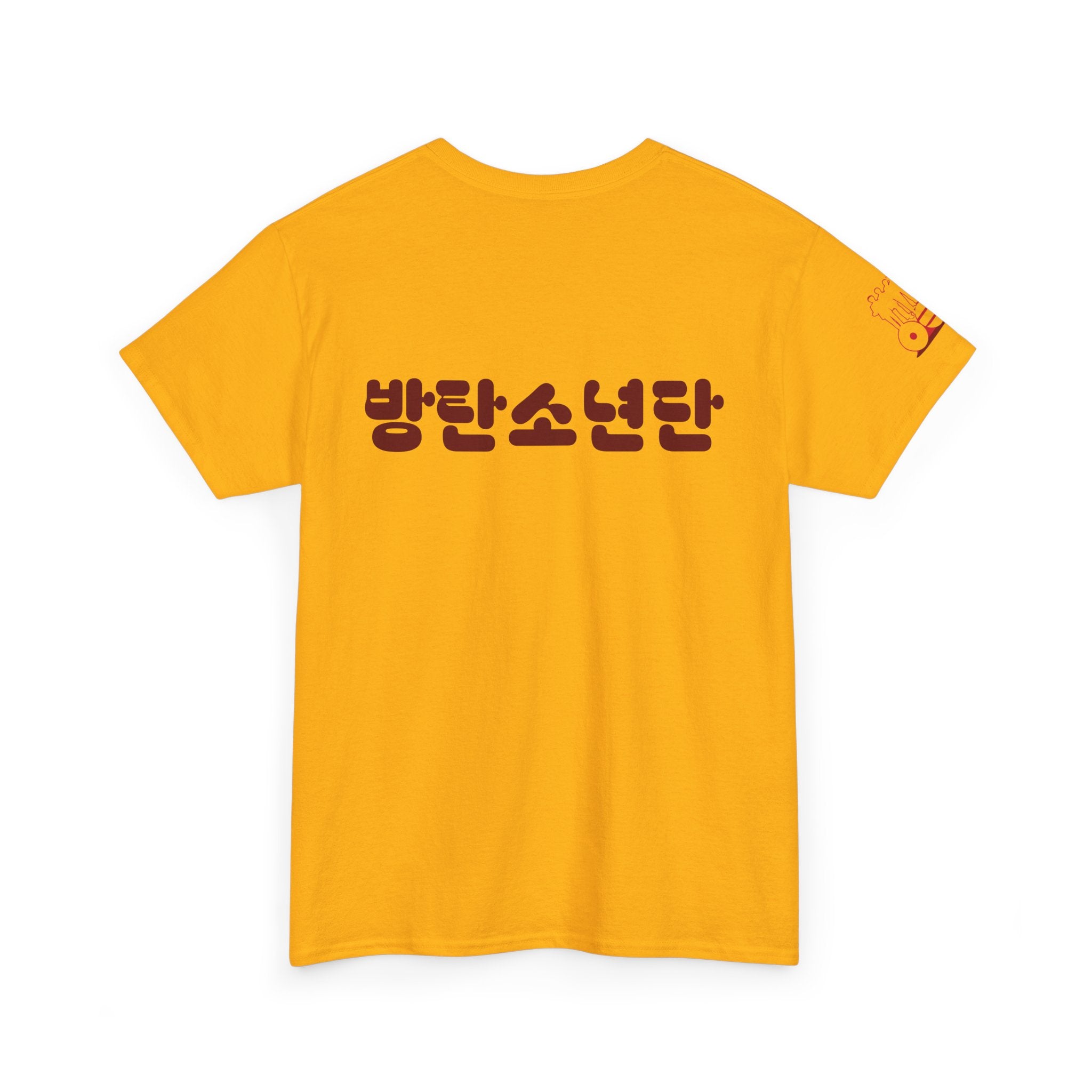 Black BTS Arirang T-shirt featuring Korean Hangul print, perfect for Bangtan world tour and comeback concert fans.