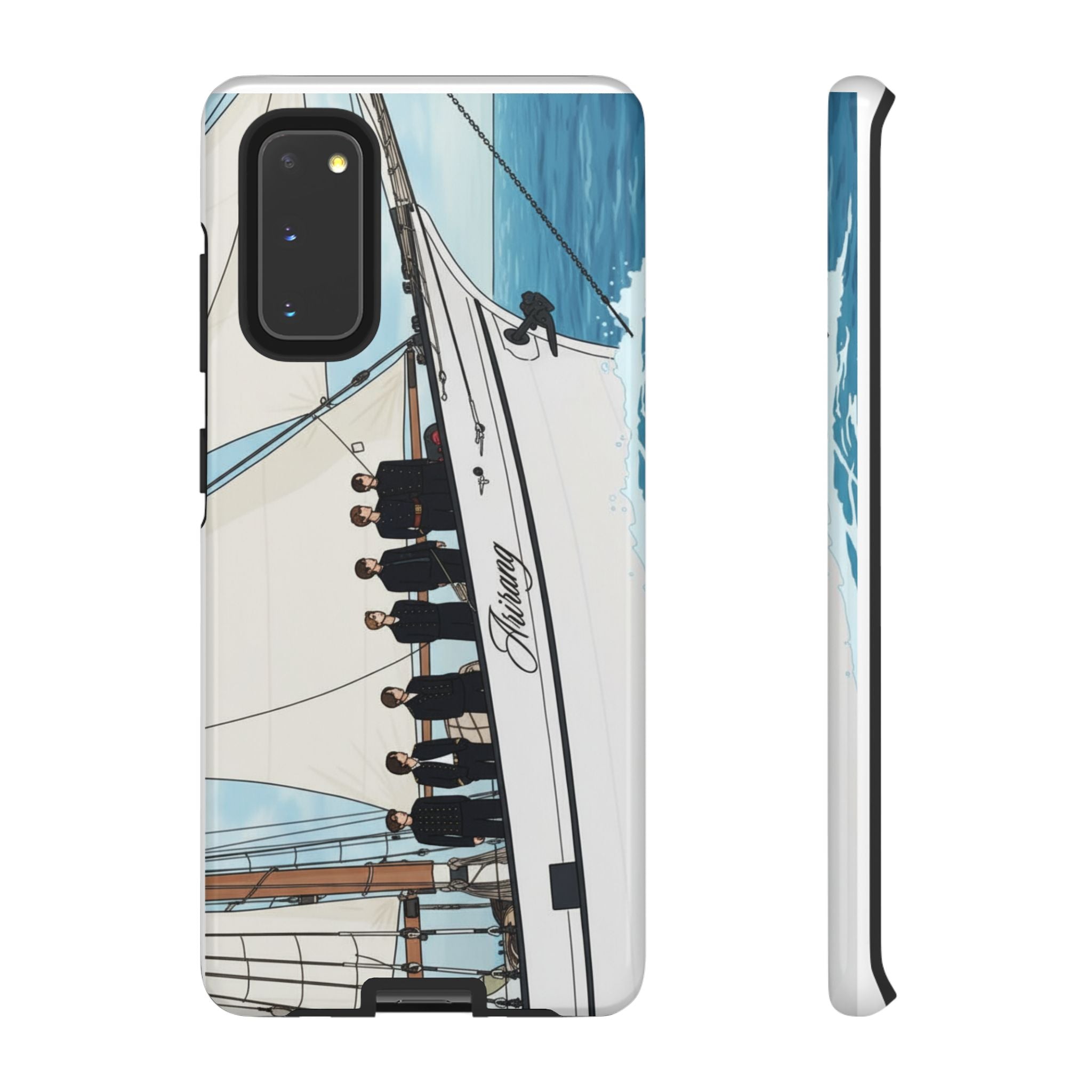 BTS Arirang swim phone case for iPhone 17 and Samsung, tough concert case with Bangtan design by Printify